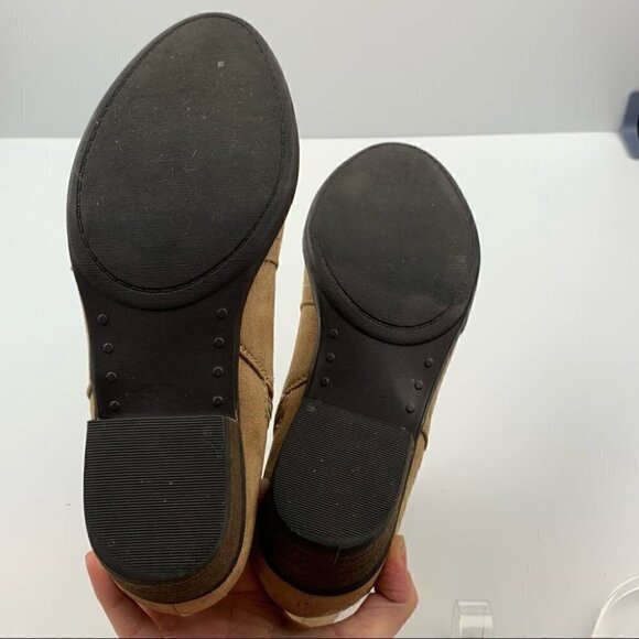 Just fab Tuvee ankle booties 7 37.5 tan western - Picture 7 of 12